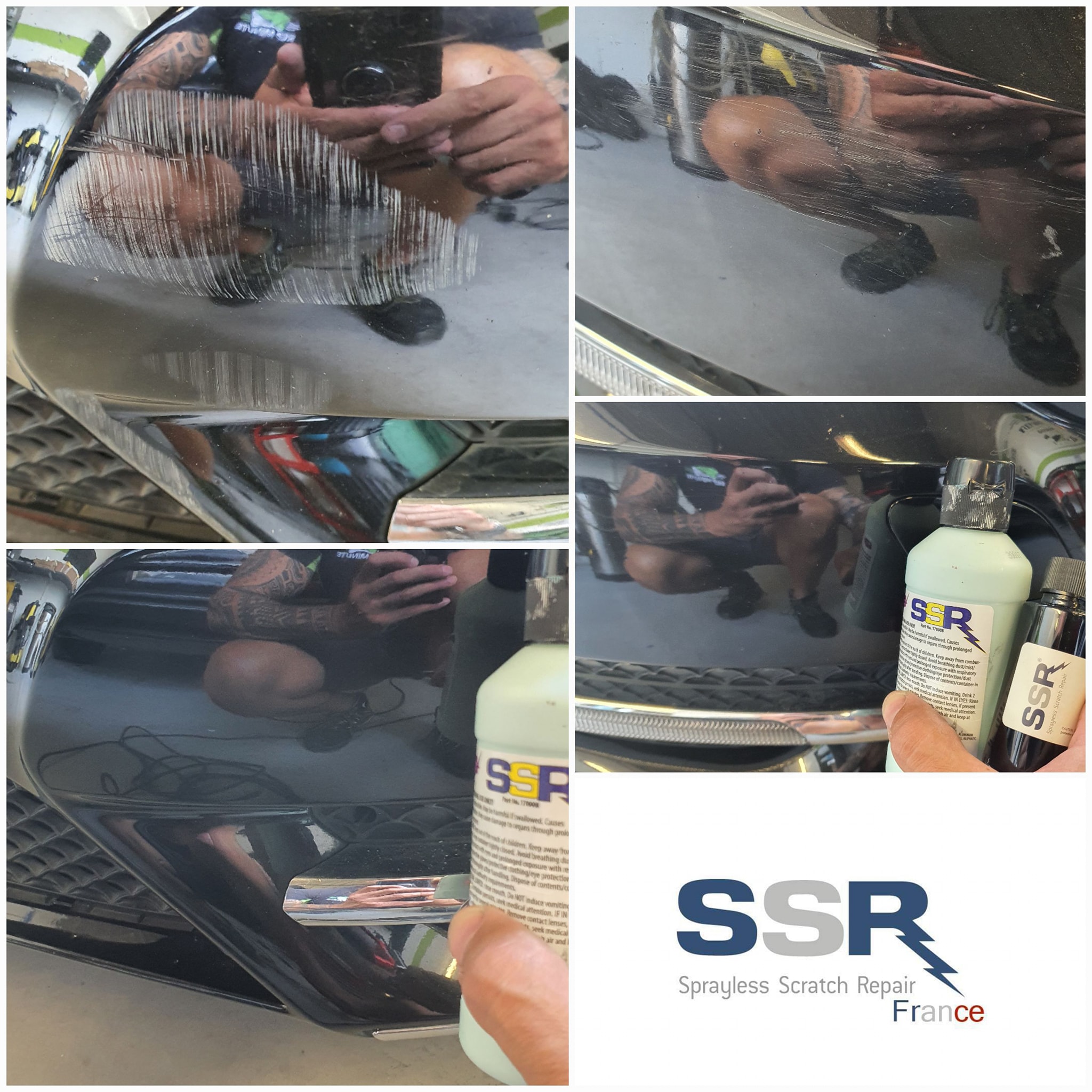 Réparation de rayures de carrosserie avec le procédé SSR